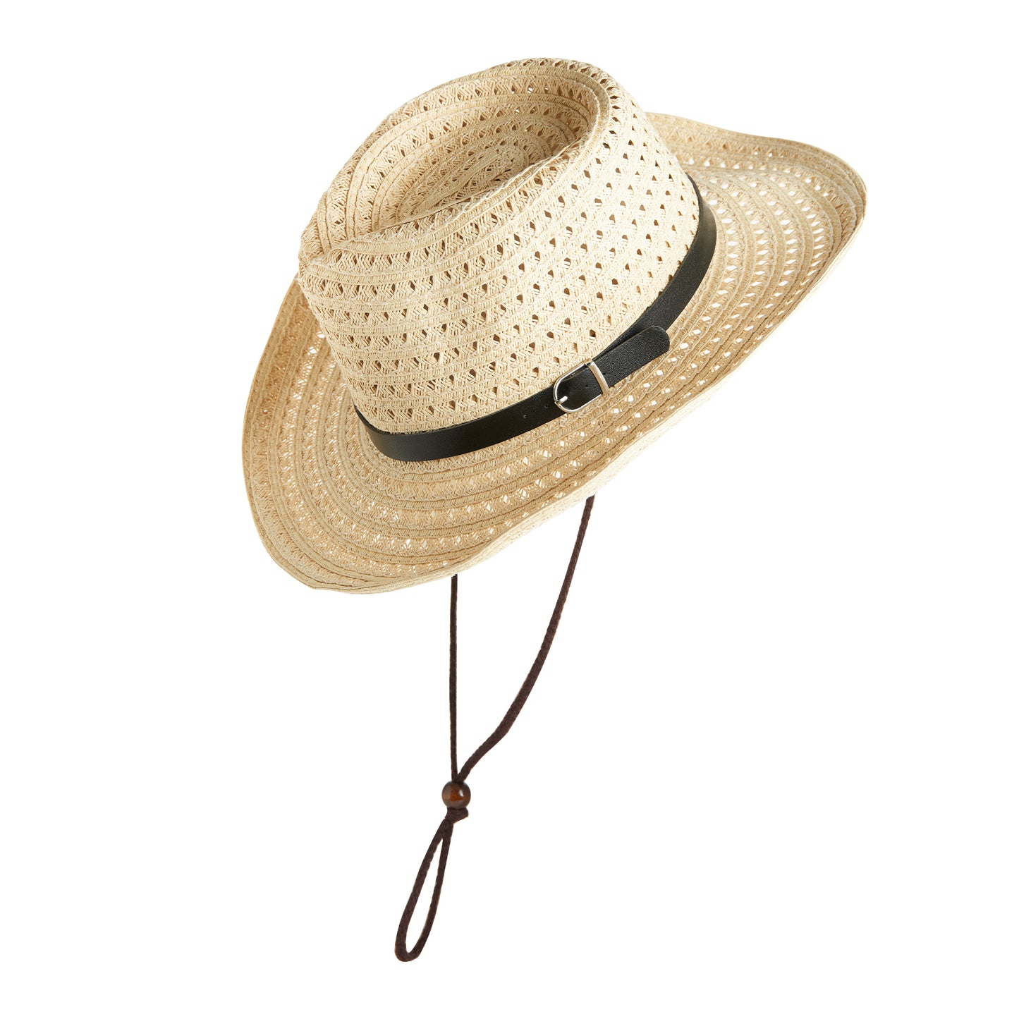 Kiki Woven Belted Drawstring Sun Hat