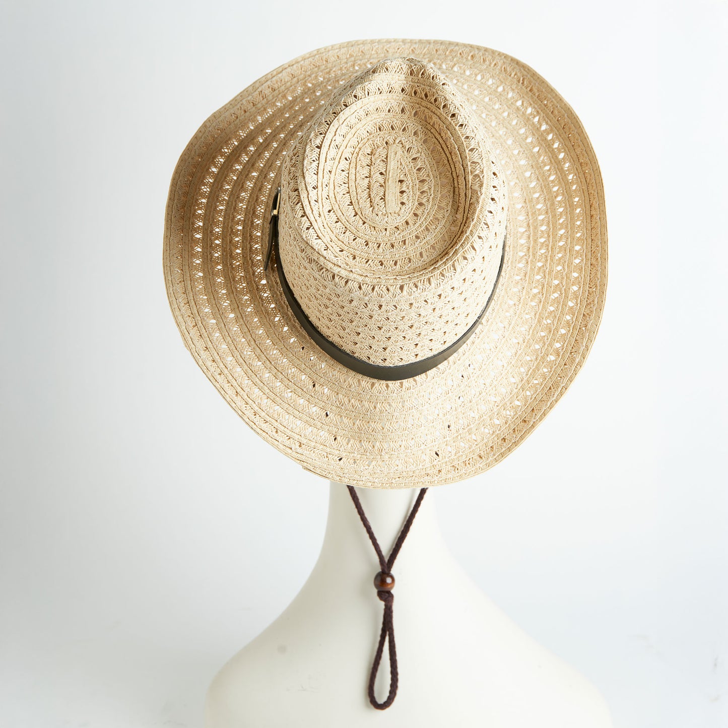 Kiki Woven Belted Drawstring Sun Hat