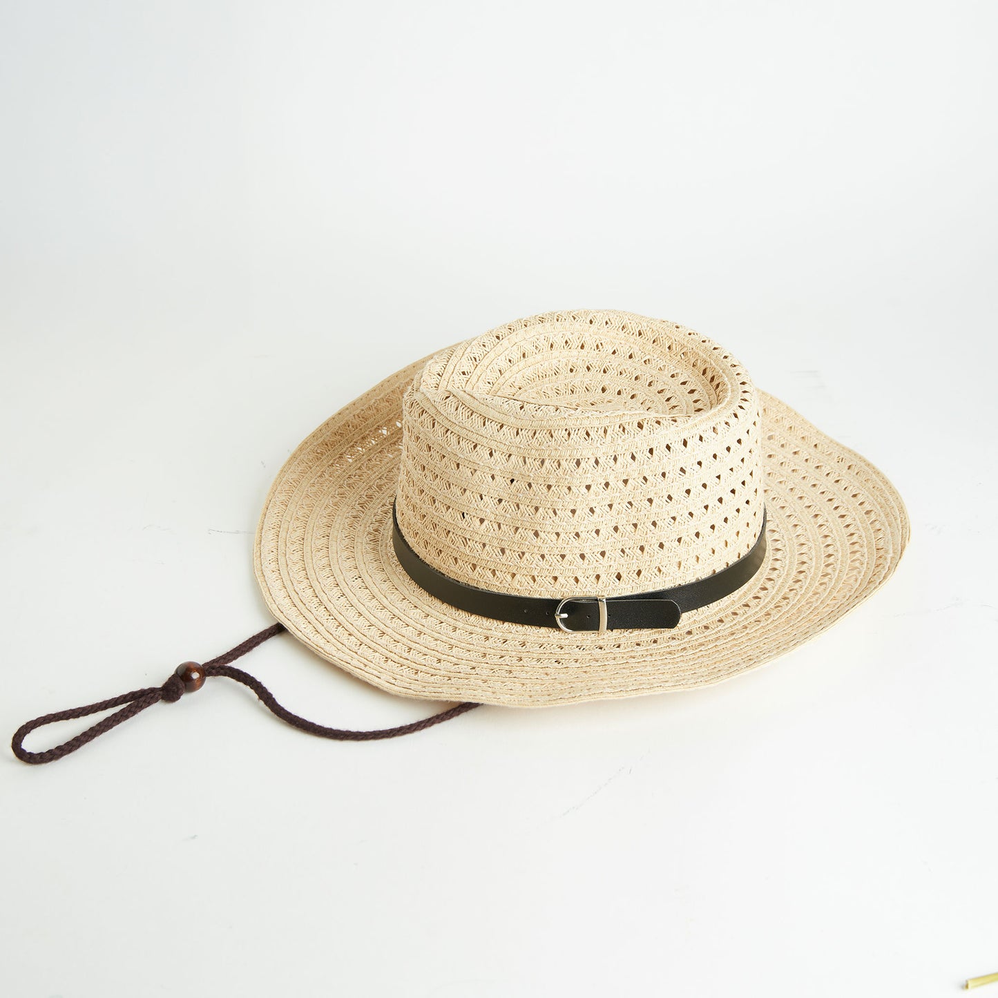 Kiki Woven Belted Drawstring Sun Hat