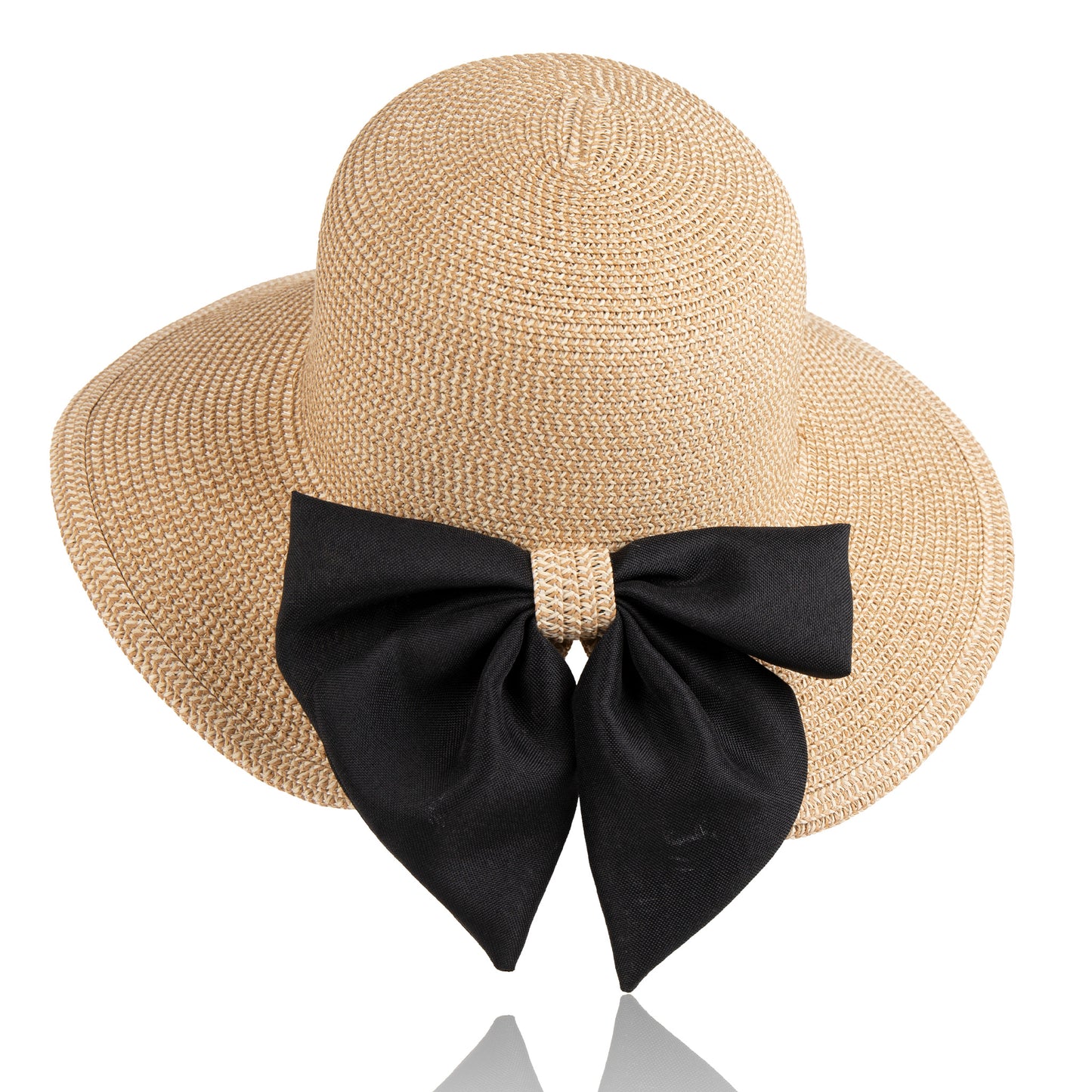 Zaya Boho Ponytail Sun Hat with Bow