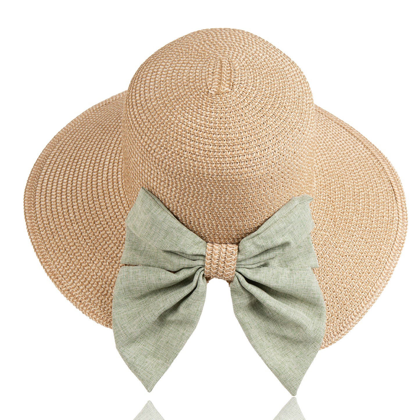 Zaya Boho Ponytail Sun Hat with Bow