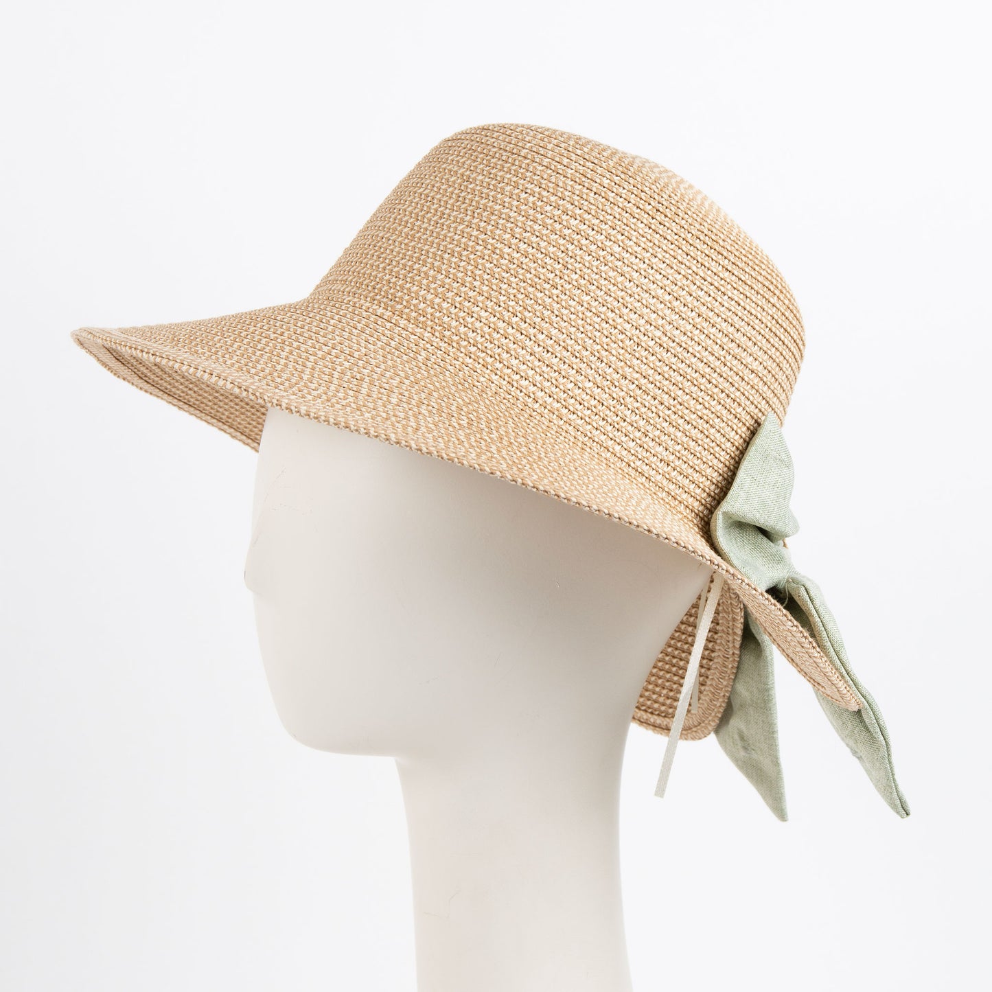 Zaya Boho Ponytail Sun Hat with Bow