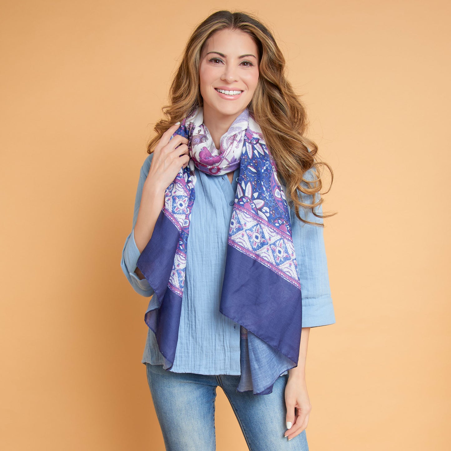 Taylor Floral Lightweight Scarf