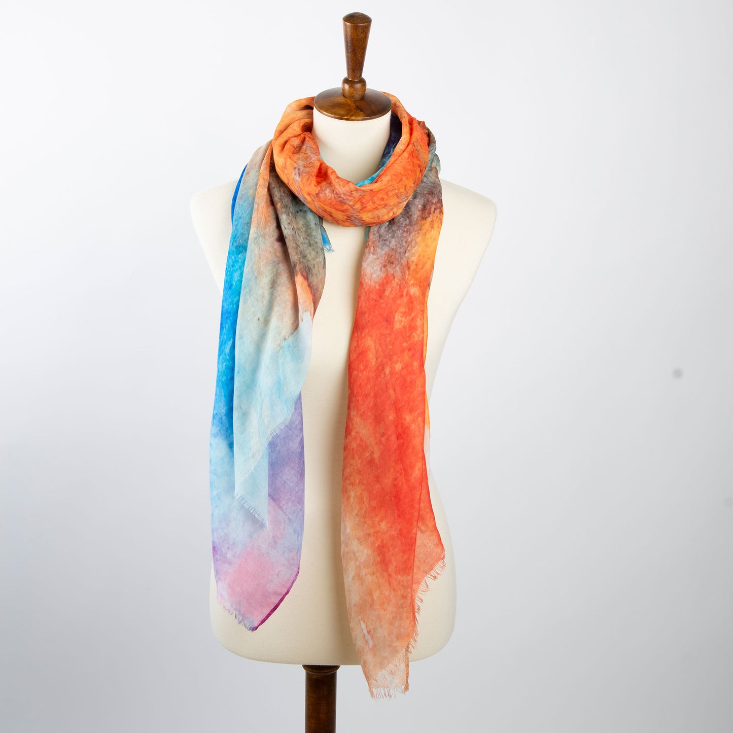 Audrina Abstract Lightweight Scarf