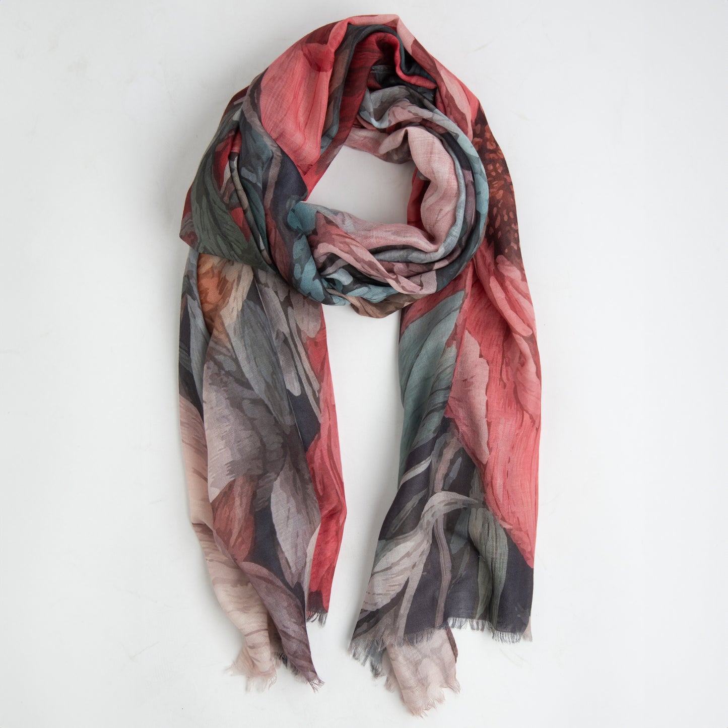 Embry Bold Floral Lightweight Scarf