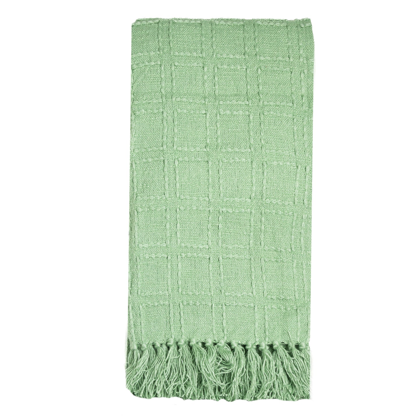 Jayde Sage Handwoven Indoor/Outdoor 50x70" Throw Blanket