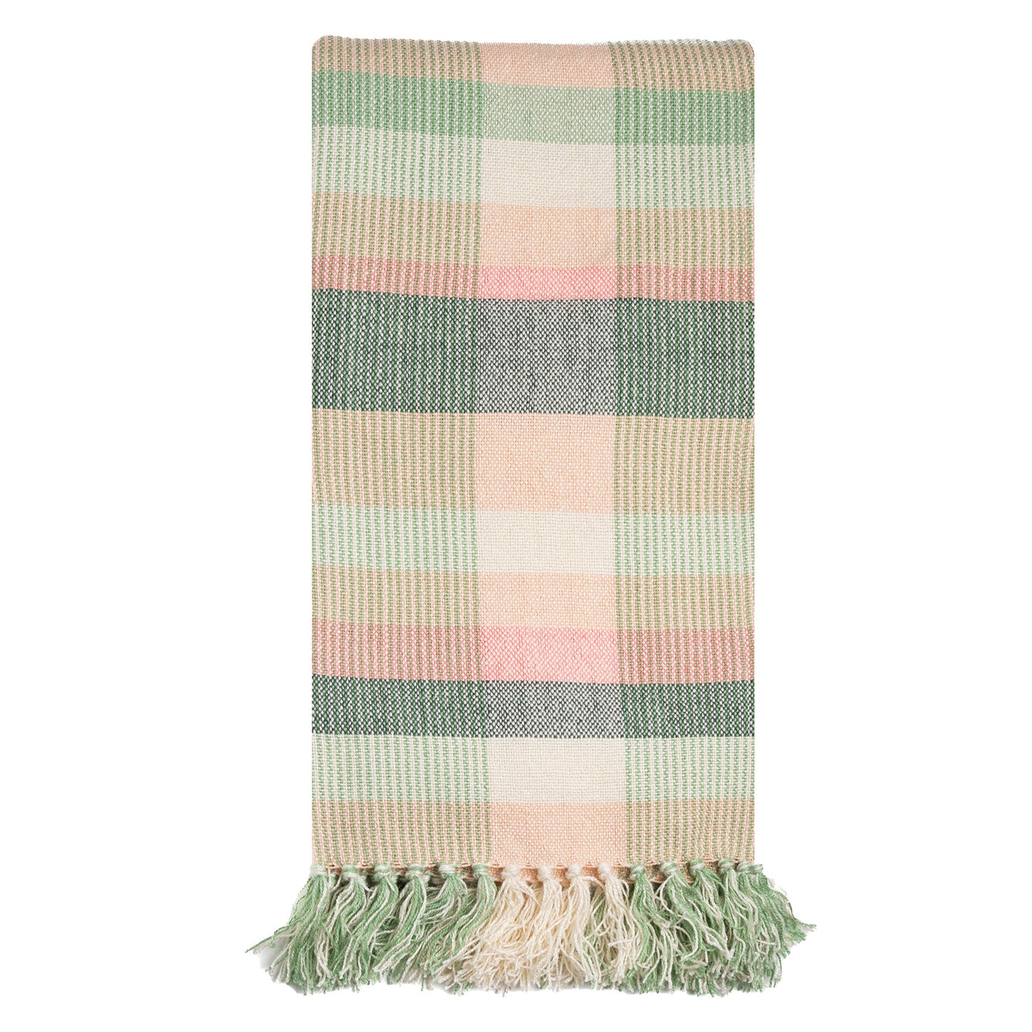 Carter 50x70" Plaid Indoor/Outdoor Handwoven Throw Blanket